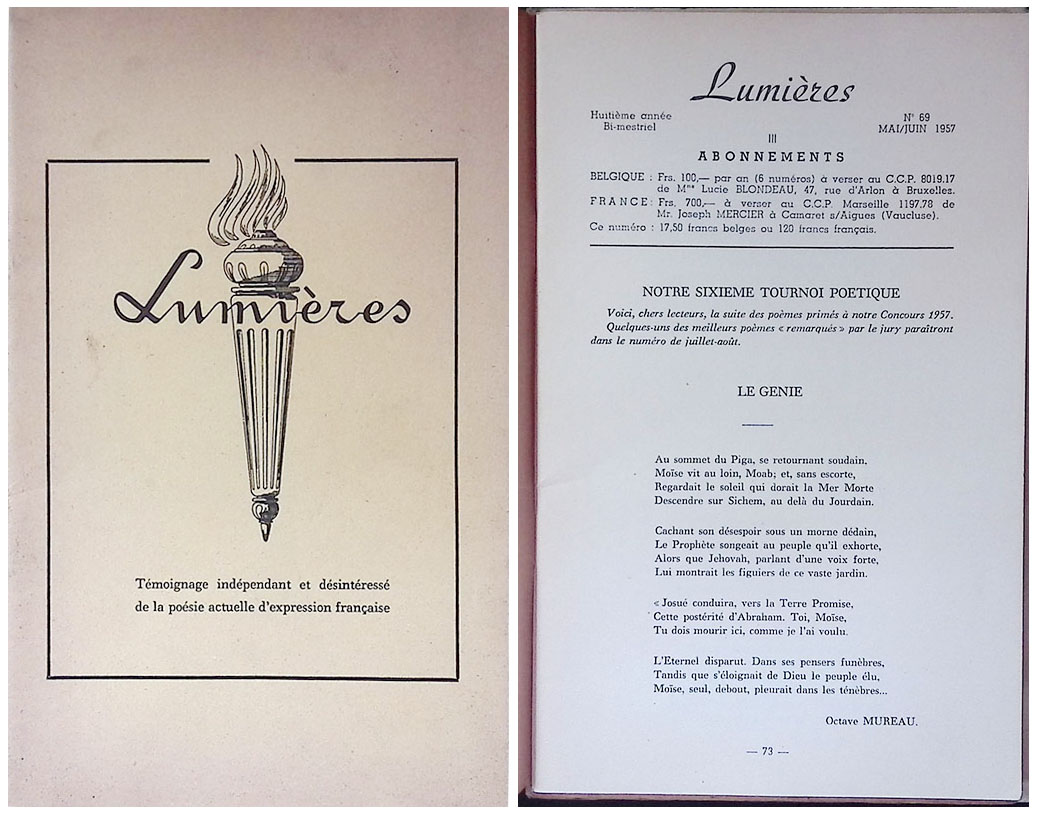 Lumieres. n.69 mai-juin 1957