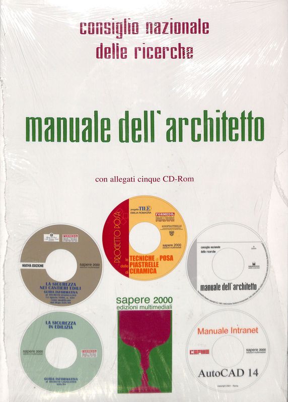 Manuale dell'architetto. Con 5 CD-Rom