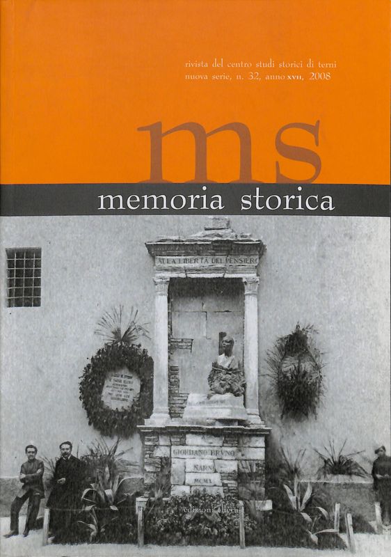 Memoria storia. Rivista del centro studi storici di terni. n. …