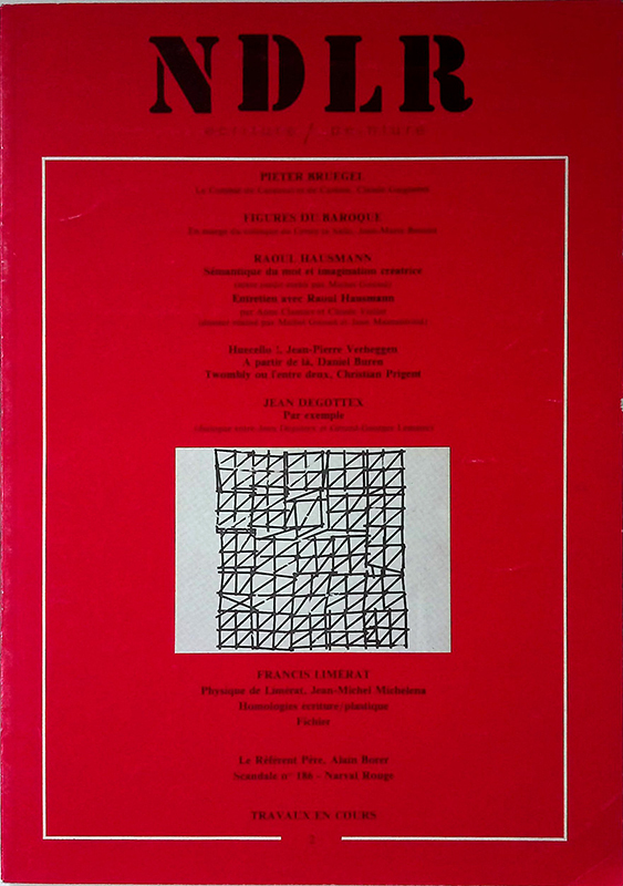 NDLR. ecriture - peinture. N.2 automne 1976