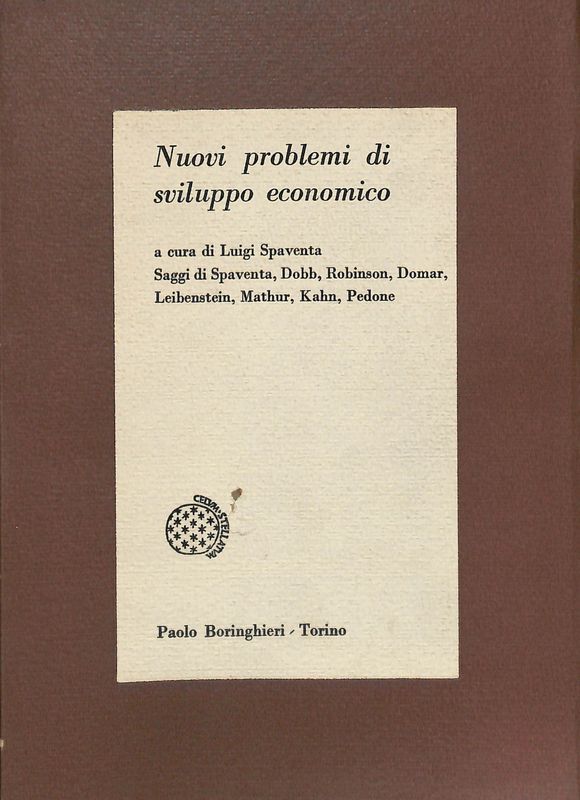 Nuovi problemi di sviluppo economico