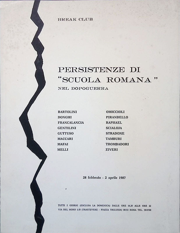 Persitenze di scuola romana nel dopoguerra