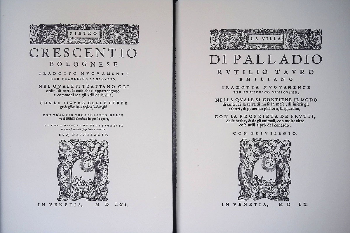 Pietro Crescentio Bolognese. La Villa di Palladio Rutilio Lauro. Due …