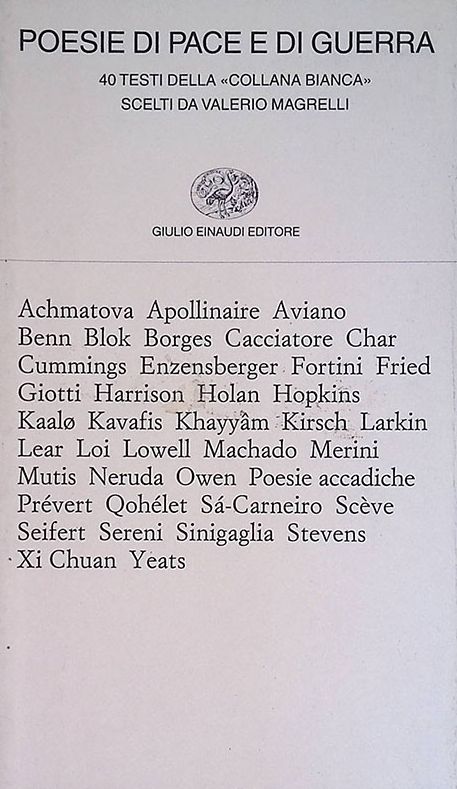 Poesie di pace e di guera