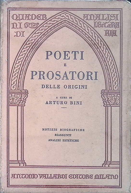 Poeti e prosatori delle origini