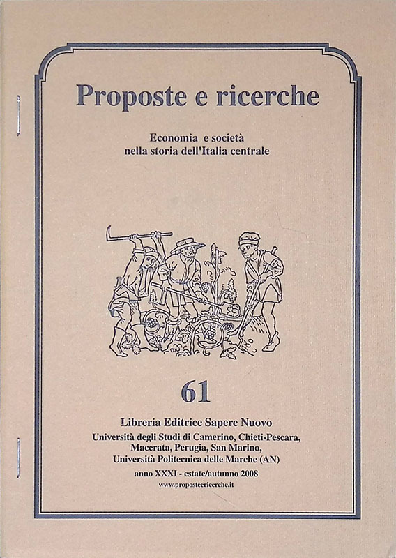 Proposte e ricerche n. 61
