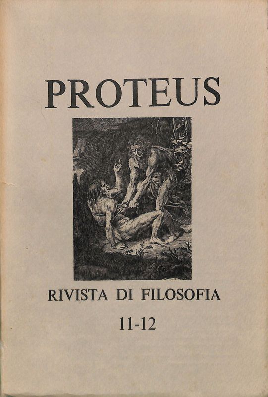 Proteus rivista di filosofia, n. 11-12 - 1973