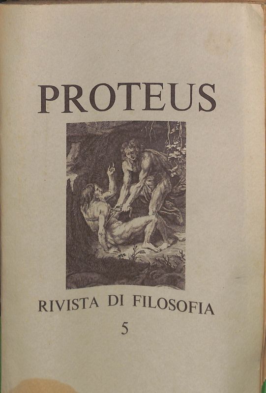 Proteus rivista di filosofia, n. 5 - 1971