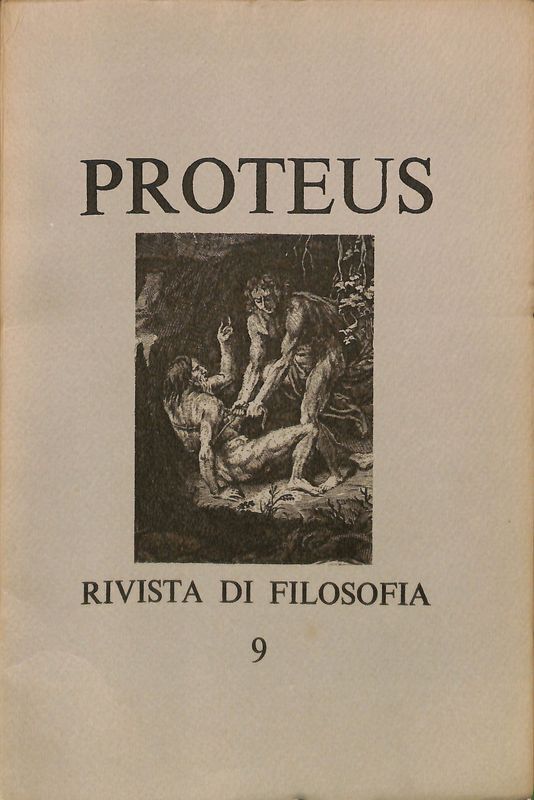 Proteus rivista di filosofia, n. 9 - 1972