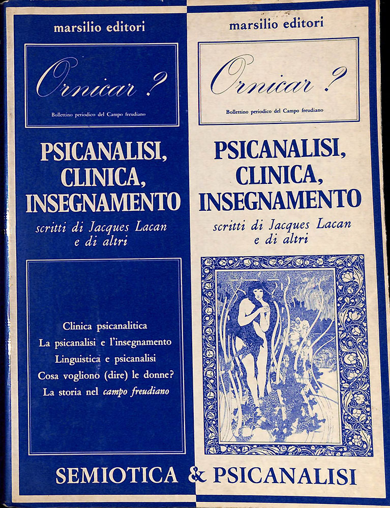 Psicanalisi clinica insegnamento