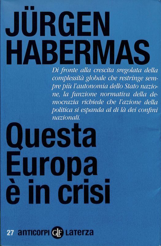 Questa Europa è in crisi