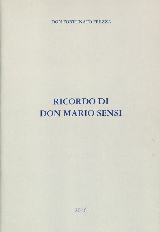 Ricordo di Don Mario Sensi. Estratto