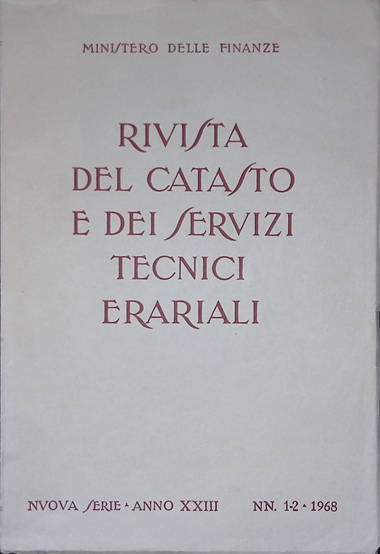 Rivista del catasto e dei servizi tecnici e erariali. Nuova …