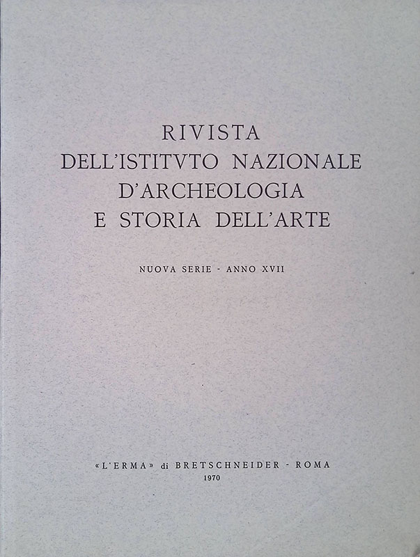 Rivista dell'Istituto Nazionale d'Archeologia e Storia dell'Arte. Nuova serie, anno …