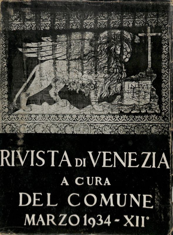 Rivista di Venezia a cura del Comune. N.3 Marzo 1934