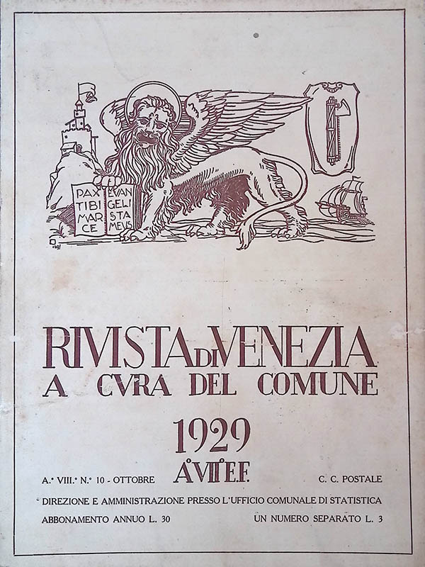 Rivista di Venezia. Anno VII n.10, ottobre 1929