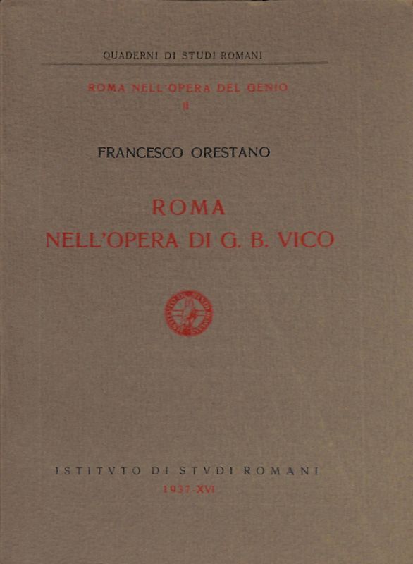 Roma nell'opera di G. B. Vico