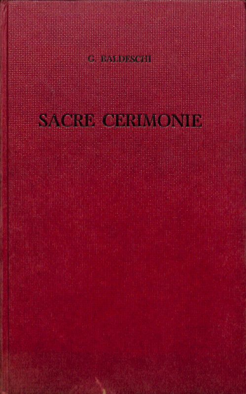 Sacre cerimonie