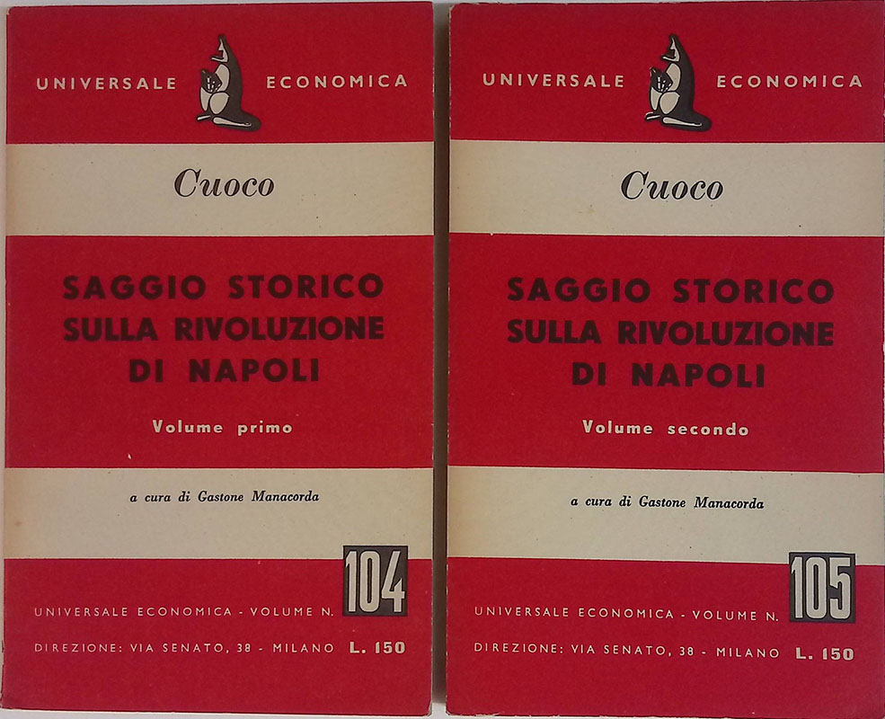 Saggio storico sulla rivoluzione di Napoli. 2 volumi