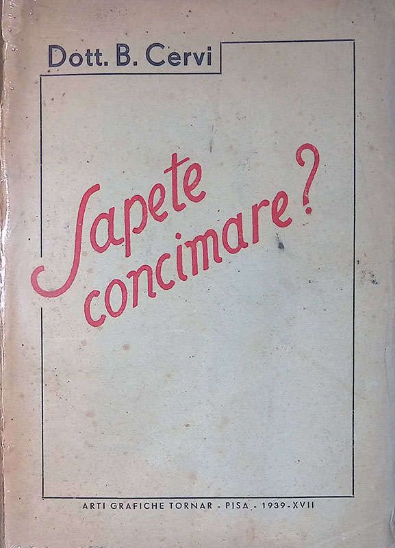 Sapete concimare?