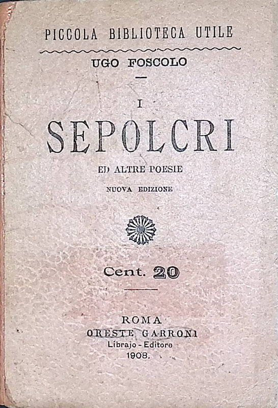 Sepolcri e altre poesie