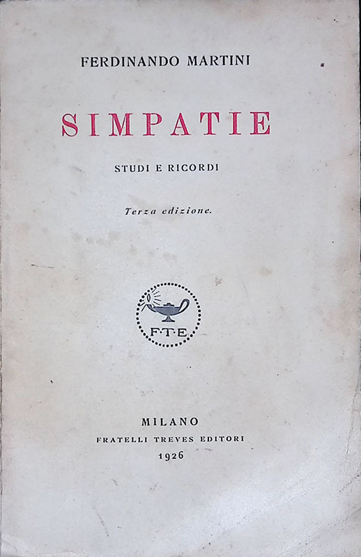 Simpatie. Studi e ricordi