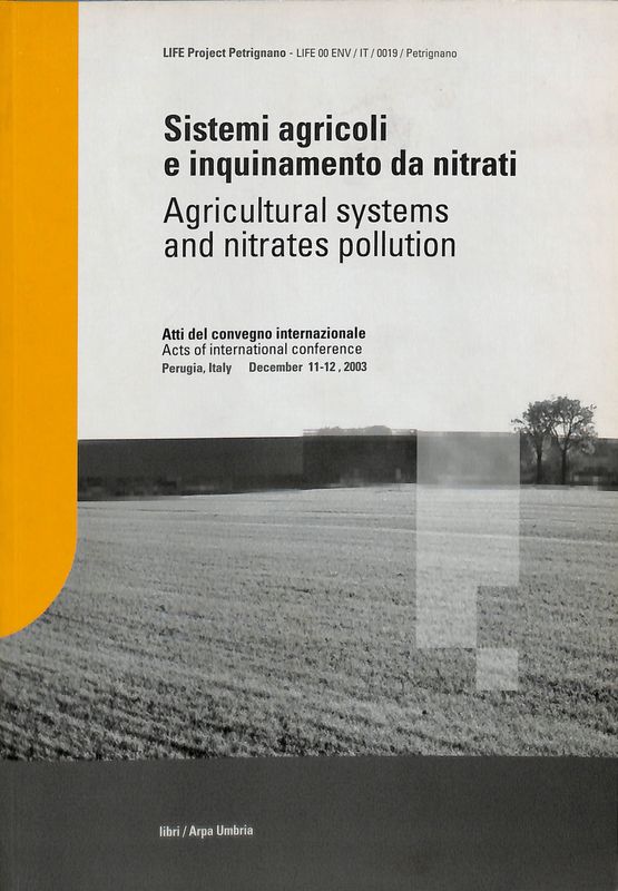 Sistemi agricoli e inquinamento da nitrati - Agricultural systems and …