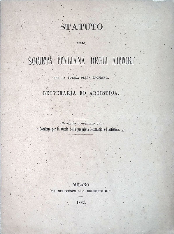 Statuto della Società Italiana degli Autori per la tutela della …