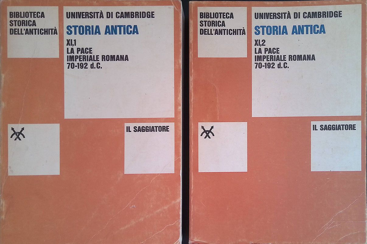 Storia Antica. La pace imperiale romana 70-192 d.C. vol. XI-1, …