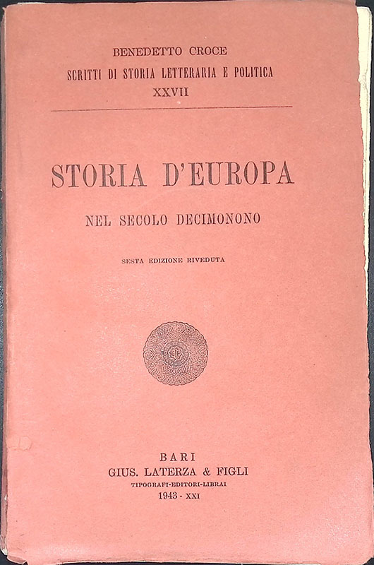 Storia d'Europa nel secolo decimonono