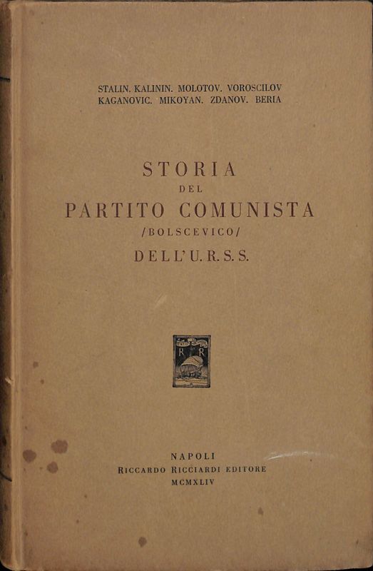 Storia del Partito Comunista bolscevico dell'U.R.S.S.