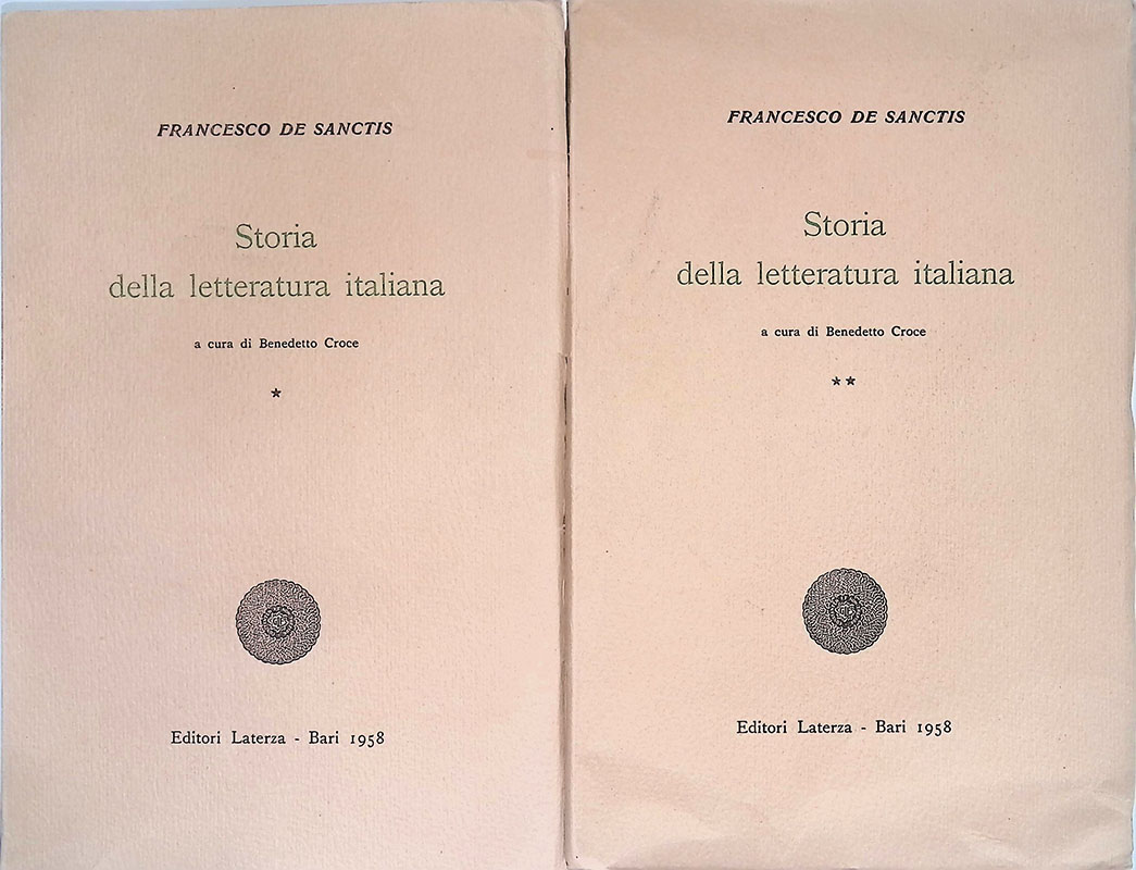 Storia della letteratura italiana. DUE VOLUMI