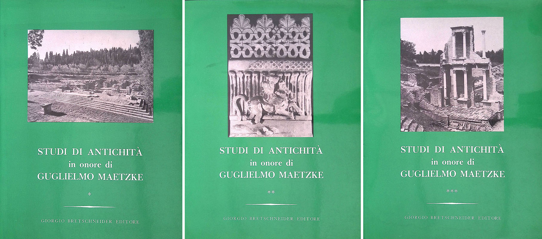 Studi di antichità in onore di Guglielmo Maetzke. TRE VOLUMI