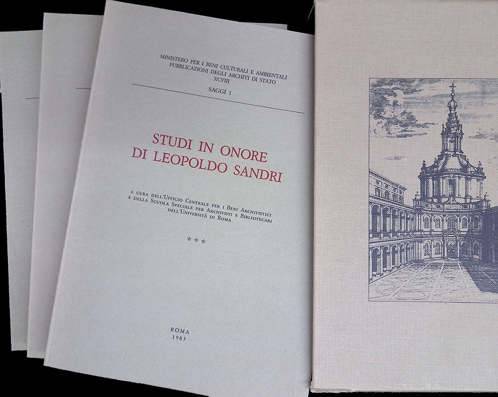 Studi in onore di Leopoldo Sandri. TRE VOLUMI