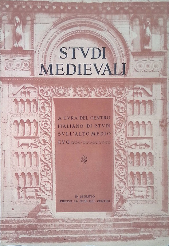 Studi Medievali. 3^ serie, anno III, Fasc. I, giugno 1962