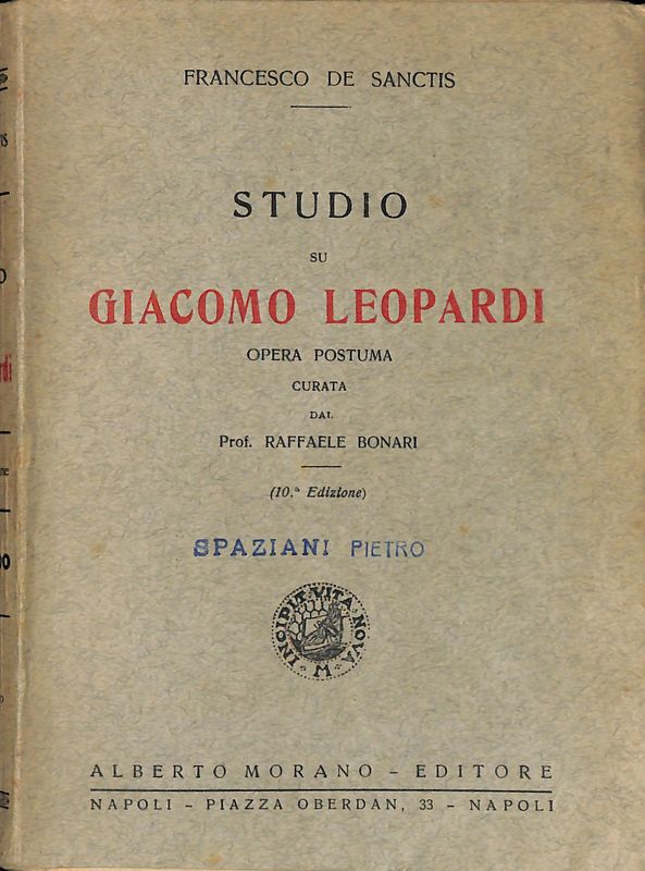 Studio su Giacomo Leopardi