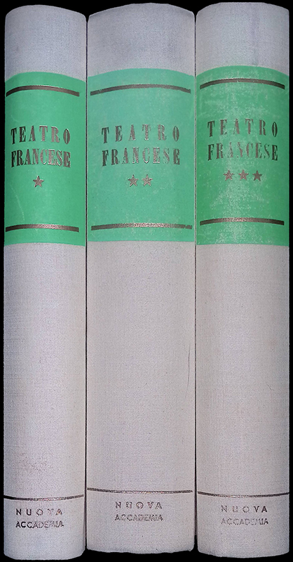 Teatro francese. TRE VOLUMI