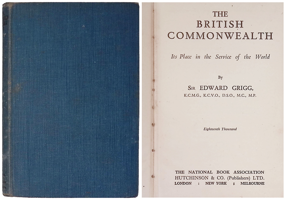 The British Commonwealth. Its Place in the Service of the …