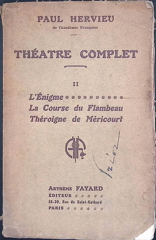 Théatre Complet II. L'Enigme - La Course du Flambeau - …