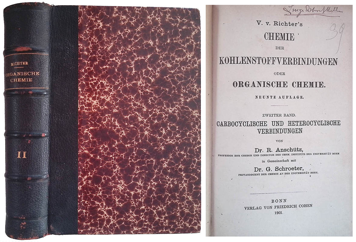 V. v. Richter's Chemie der kohlenstoffverbindungen oder organische chemie. Zweiter …