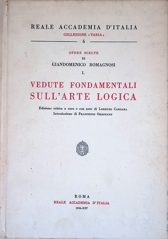 Vedute fondamentali sull'arte logica