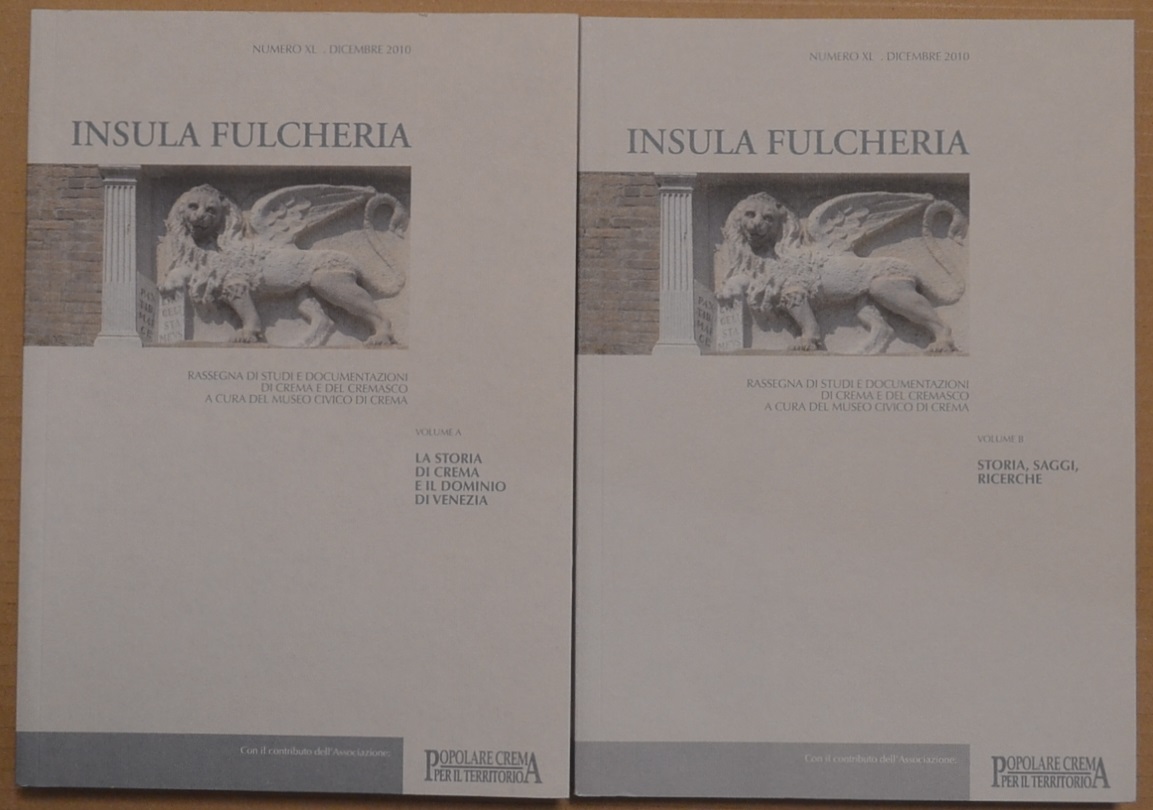 Insula Fulcheria XL, 2010, voll. A e B