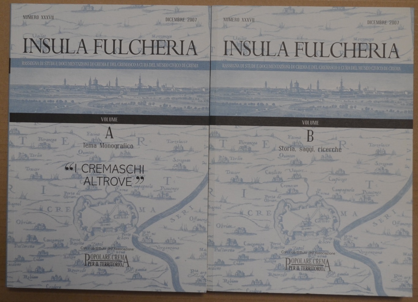 Insula Fulcheria XXXVII, 2007, voll. A e B