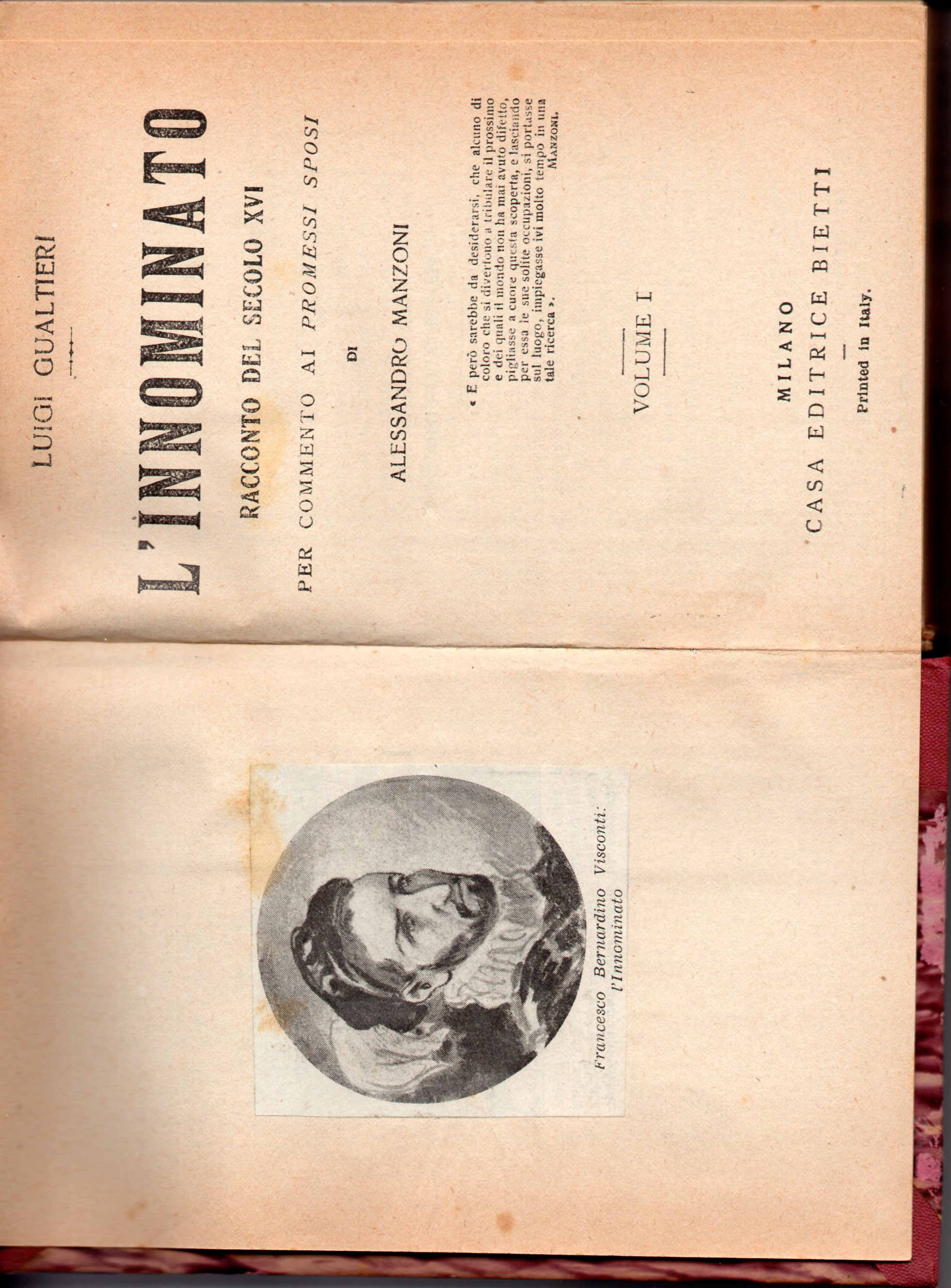 L'Innominato. Racconto del secolo XVI per commento ai Promessi sposi …