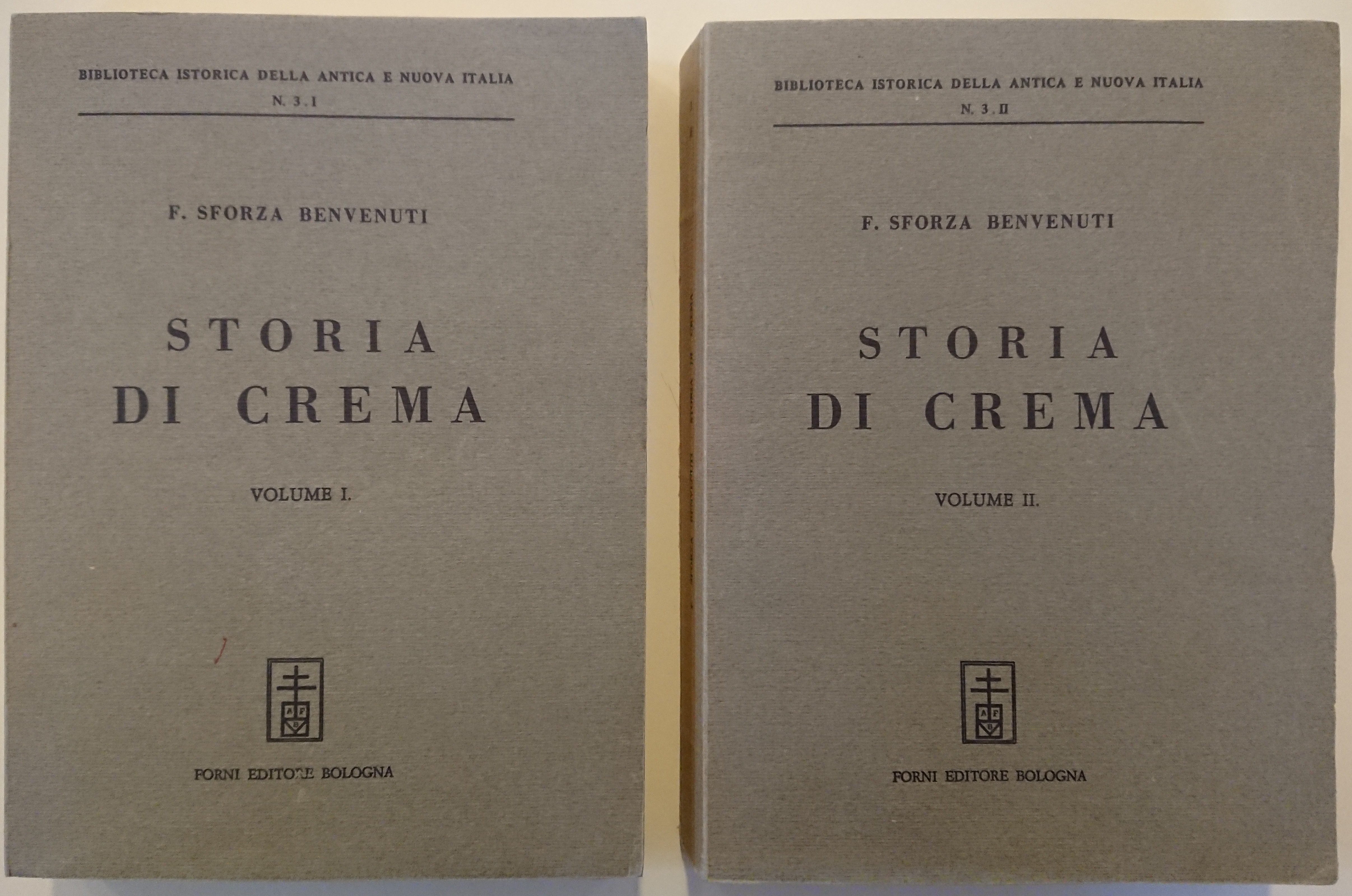 Storia di Crema, 2 voll., ristampa anastatica dell'edizione del 1859