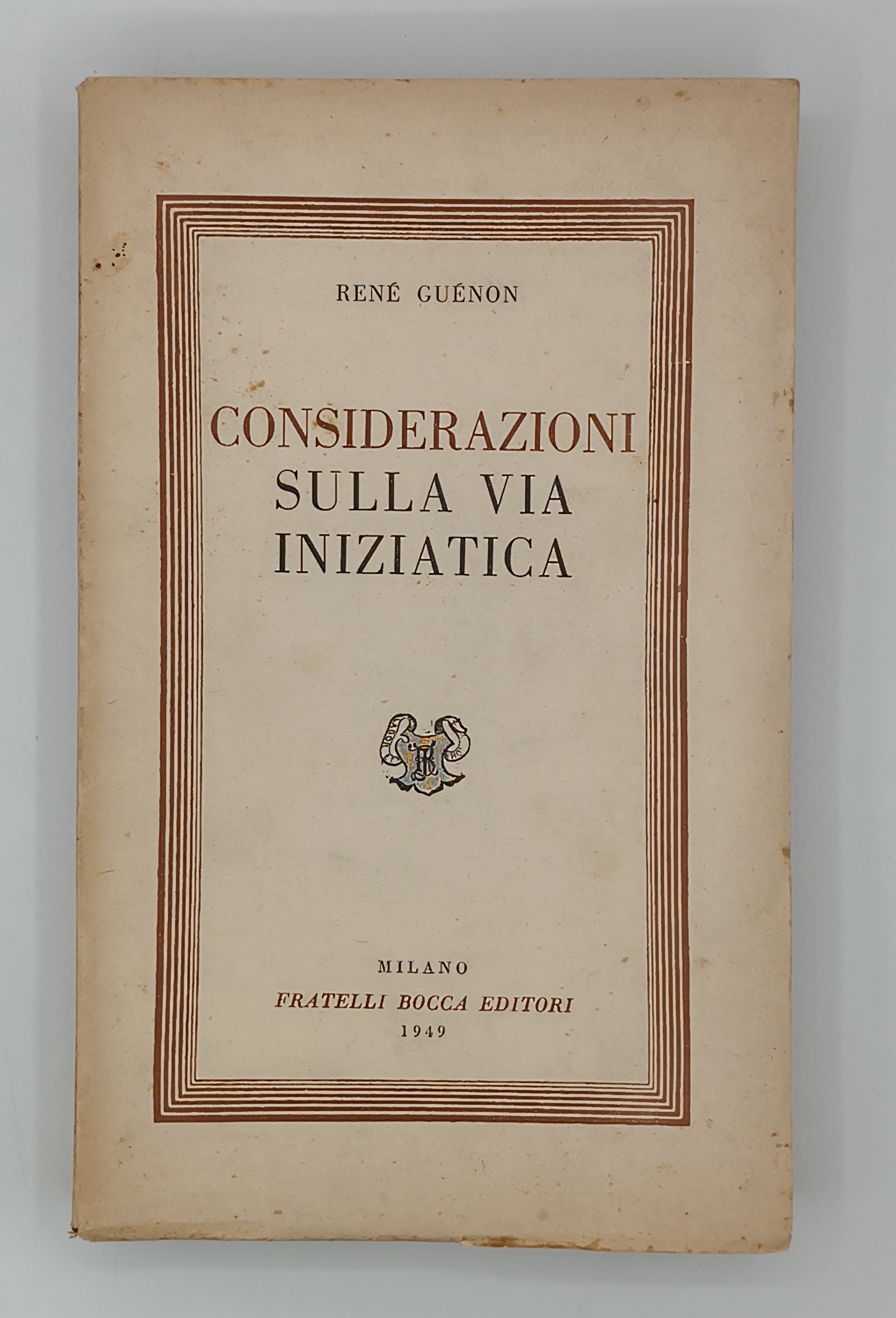 Considerazioni sulla via iniziatica