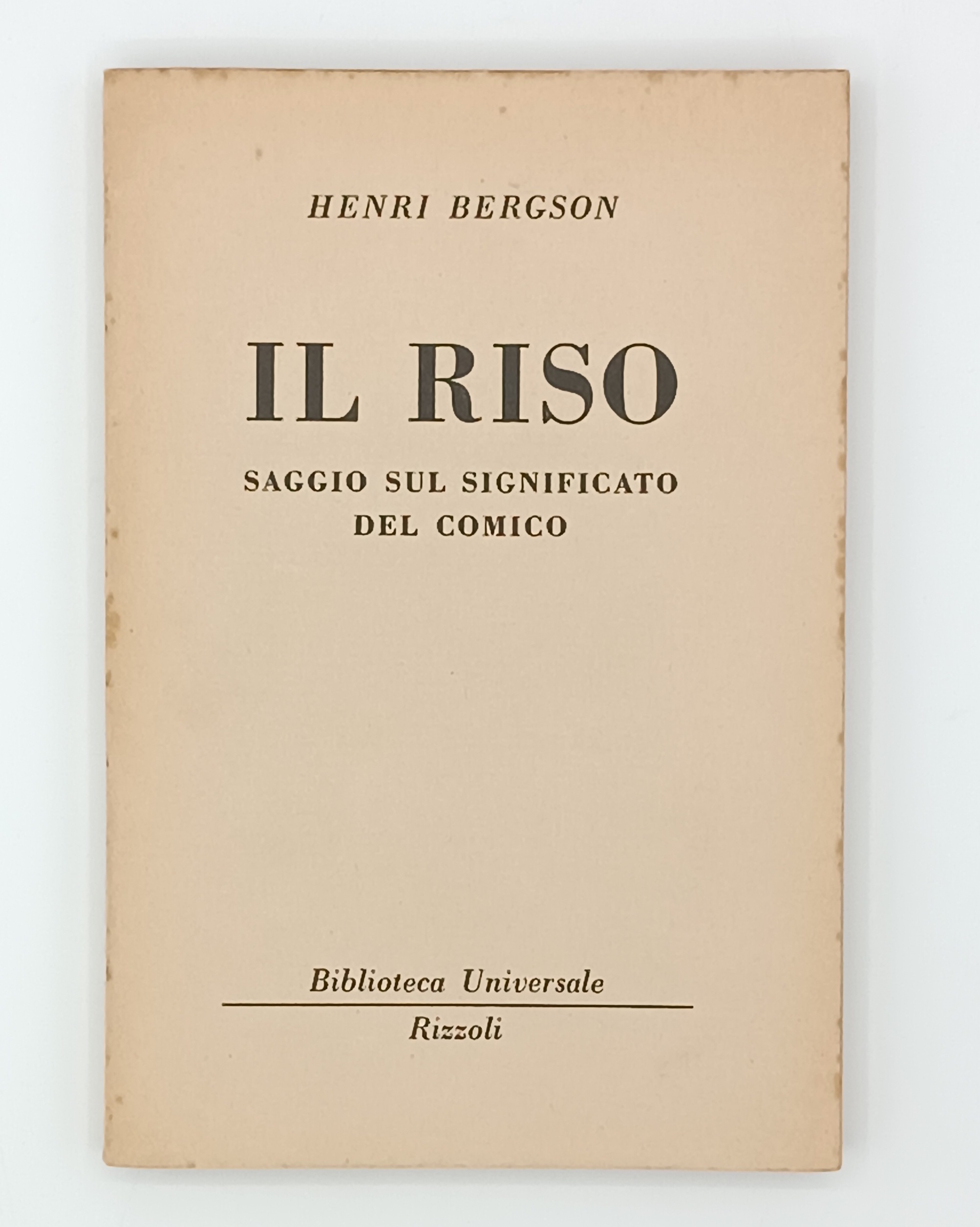 Il riso. Saggio sul significato del comico