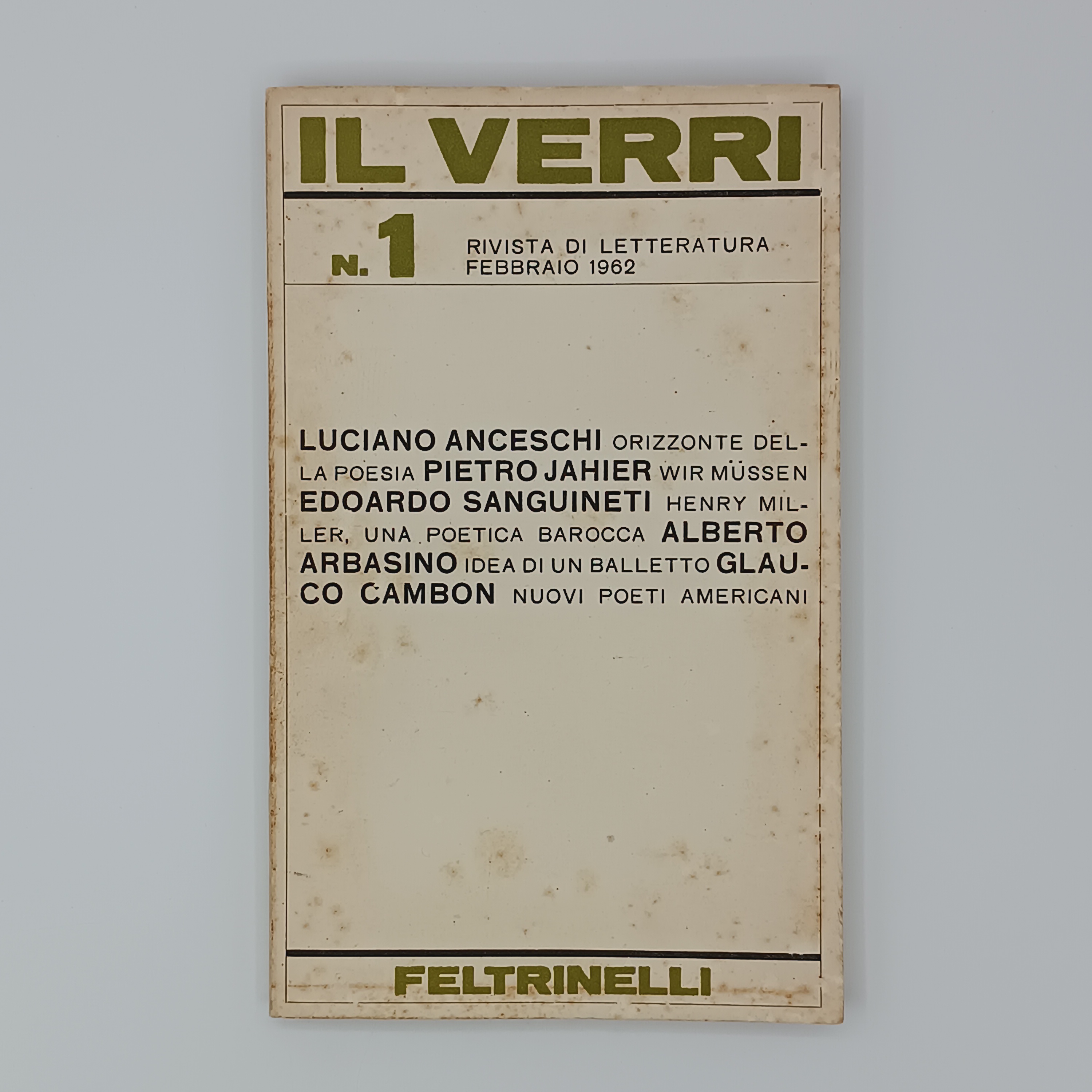 Il Verri n.1 (3a serie)