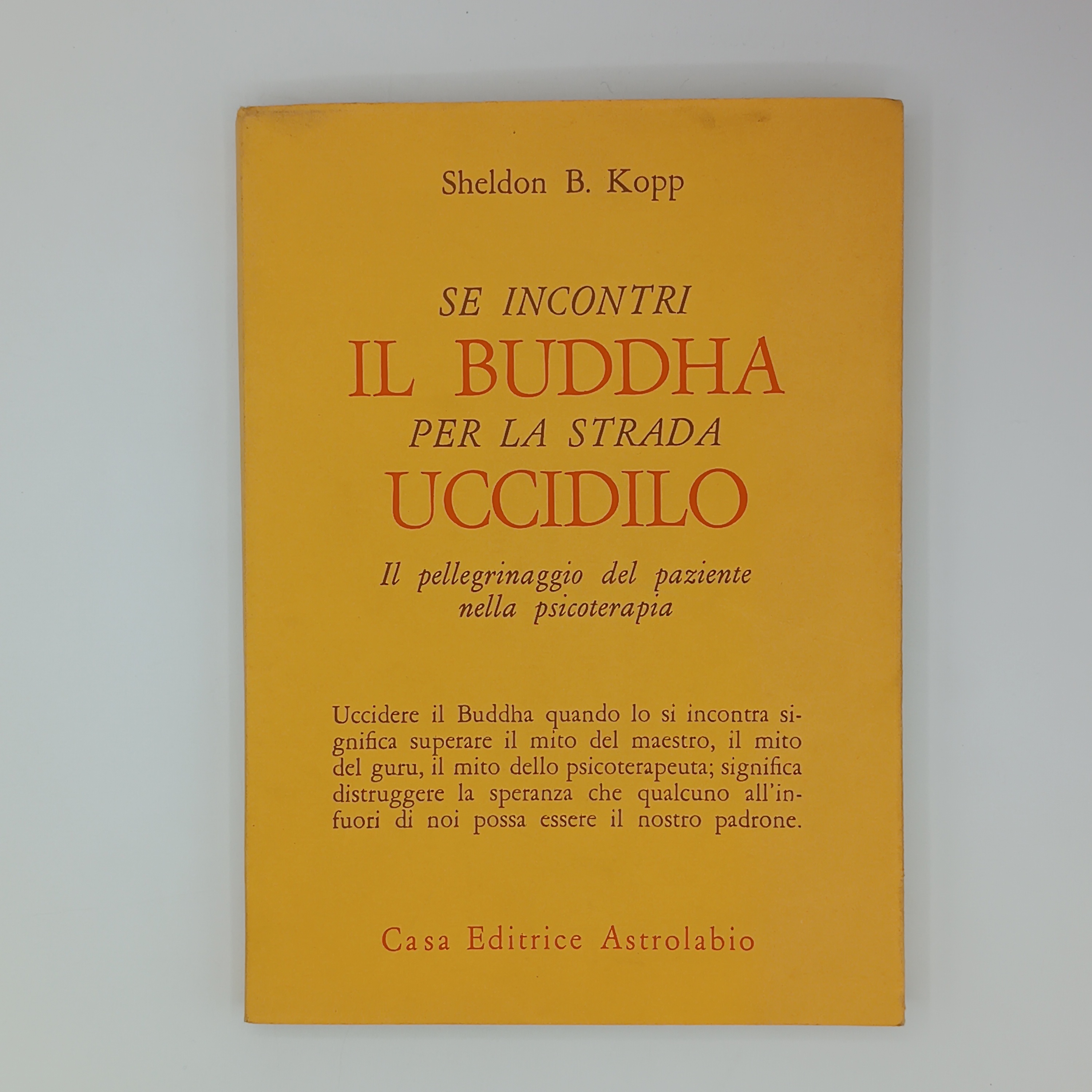 Se incontri il Buddha per la strada uccidilo