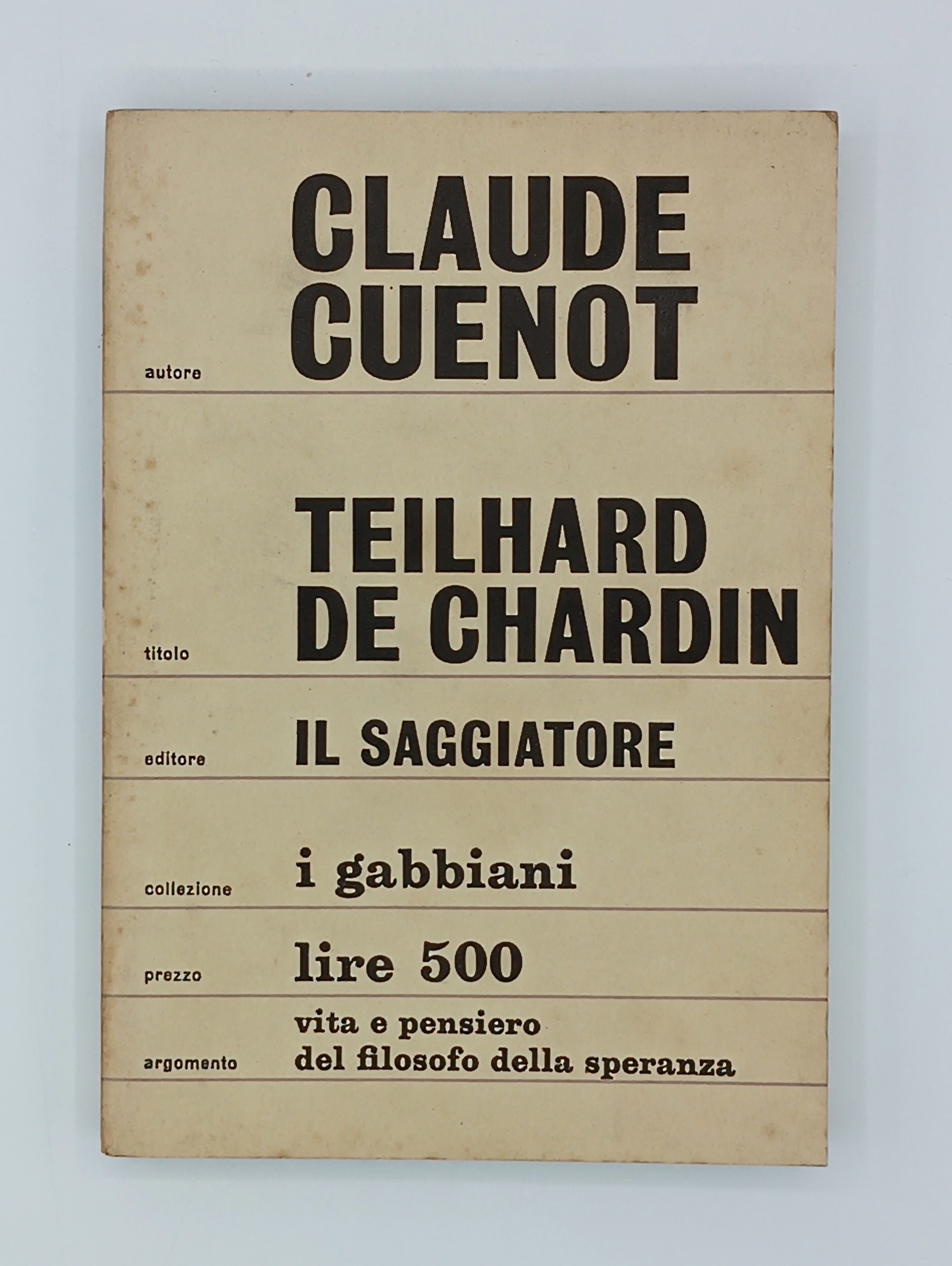 Teilhard De Chardin